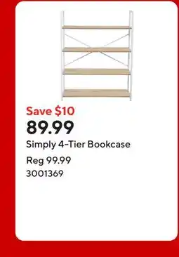 Staples Simply 4-Tier Bookcase offer
