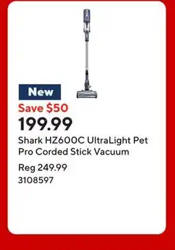 Staples Shark HZ600C UltraLight Pet Pro Corded Stick Vacuum offer
