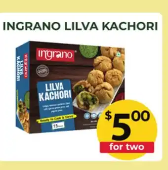 Food World Supermarket INGRANO LILVA KACHORI offer