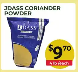Food World Supermarket JDASS CORIANDER POWDER offer
