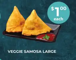 Food World Supermarket VEGGIE SAMOSA LARGE offer