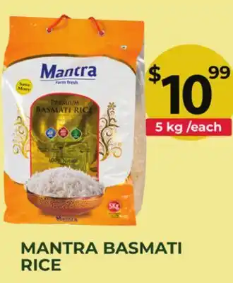 Food World Supermarket MANTRA BASMATI RICE offer