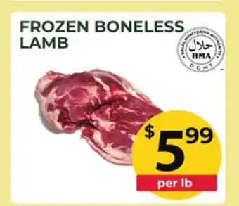 Food World Supermarket FROZEN BONELESS LAMB offer