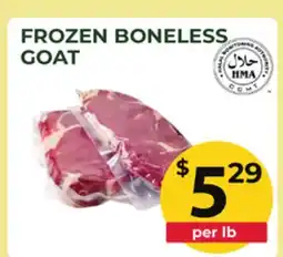 Food World Supermarket FROZEN BONELESS GOAT offer