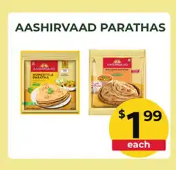 Food World Supermarket AASHIRVAAD PARATHAS offer