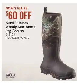 Cabela's Muck Unisex Woody Max Boots offer