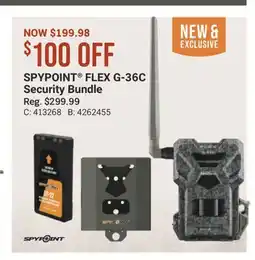 Cabela's SPYPOINT FLEX G-36C Security Bundle offer