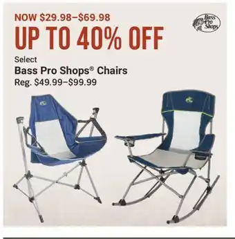 Cabela's Select Bass Pro Shops Chairs offer