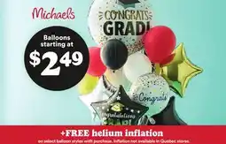 Michaels Balloons offer