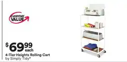 Michaels 4-Tier Heights Rolling Cart by Simply Tidy offer