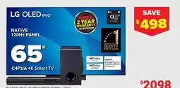 Visions Electronics C4PUA 4K Smart TV 65 NATIVE 120Hz PANEL offer