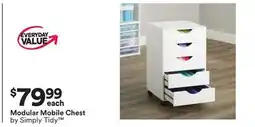 Michaels Modular Mobile Chest by Simply Tidy offer
