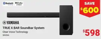 Visions Electronics TRUE X BAR Soundbar System Clear Voice Technology offer