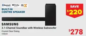 Visions Electronics 3.1-Channel Soundbar with Wireless Subwoofer offer