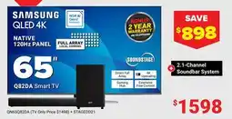 Visions Electronics SAMSUNG QLED 4K Q82DA Smart TV offer