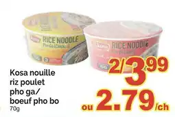 T&T Supermarket KOSA NOUILLE RIZ POULET PHO GA/BOEUF PHO BO, 70G offer