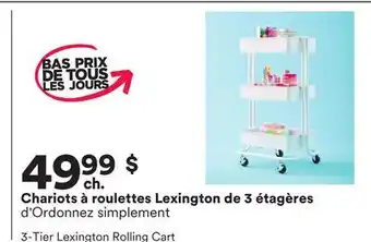 Michaels Chariots à roulettes Lexington de 3 étagères d'Ordonnez simplement offer
