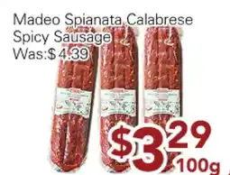 Ample Food Market Madeo Spianata Calabrese Spicy Sausage offer