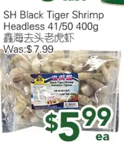 Ample Food Market SH Black Tiger Shrimp Headless 41/50 offer