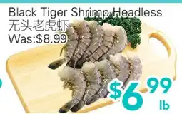 Ample Food Market Black Tiger Shrimp Headless offer