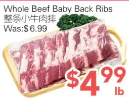 Ample Food Market Whole Beef Baby Back Ribs offer