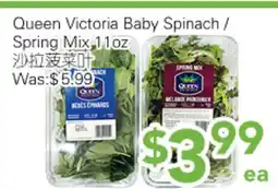 Ample Food Market Queen Victoria Baby Spinach/Spring Mix offer