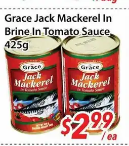 Bestco Food Mart Grace Jack Mackerel In Brine in Tomatoes Sauce offer
