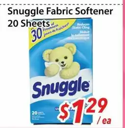 Bestco Food Mart Snuggle Fabric Softener 20 Sheets offer