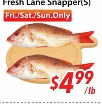 Bestco Food Mart Fresh Lane Snapper(S) offer