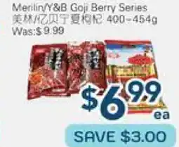 Oceans Fresh Food Market Merlin/Y&B Goji Berry Series offer