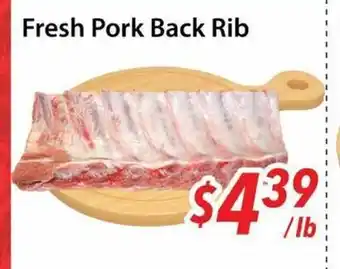Bestco Food Mart Fresh Pork Back Rib offer