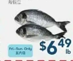 Oceans Fresh Food Market Sea Bream Size offer