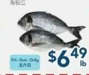 Oceans Fresh Food Market Sea Bream Size offer