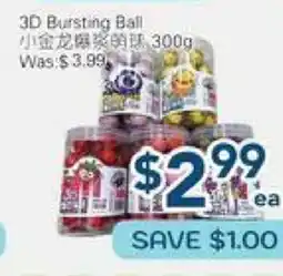 Oceans Fresh Food Market 3D Bursting Ball offer