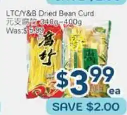 Oceans Fresh Food Market LTC/Y&B Dried Bean Curd offer