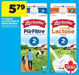 Real Canadian Superstore Lactantia lactose free or purfiltre milk offer