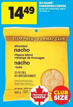 Real Canadian Superstore No name shredded cheese offer