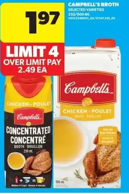 Real Canadian Superstore Campbell's broth offer