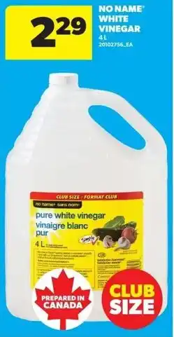 Real Canadian Superstore No name white vinegar offer