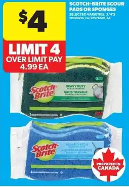 Real Canadian Superstore Scotch-brite scour pads or sponges offer