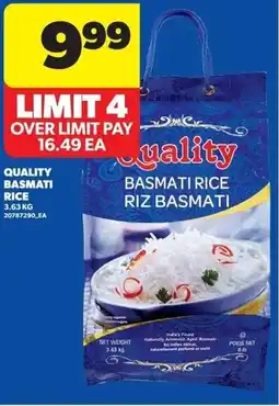 Real Canadian Superstore Quality basmati rice offer
