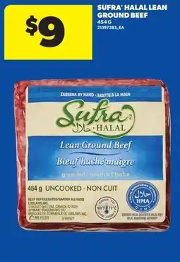 Real Canadian Superstore Sufra halal lean ground beef offer