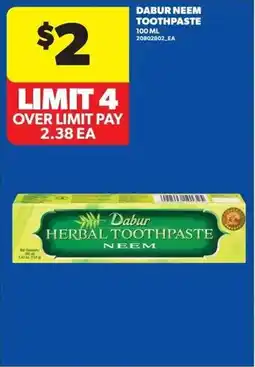 Real Canadian Superstore Dabur neem toothpaste offer