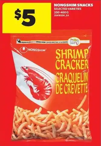 Real Canadian Superstore Nongshim snacks offer