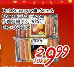 Foody Mart Pork Sausage with Com & Cheese/Black Pepper offer
