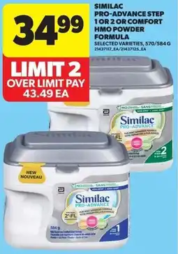 Real Canadian Superstore Similac pro-advance step 1 or 2 or comfort hmo powder formula offer