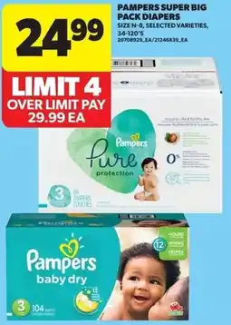 Real Canadian Superstore Pampers super big pack diapers offer