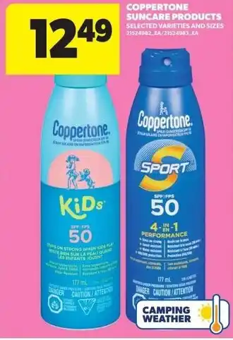 Real Canadian Superstore Coppertone suncare products offer