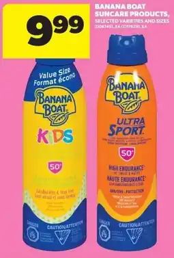 Real Canadian Superstore Banana boat suncare products offer