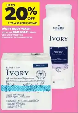 Real Canadian Superstore Ivory body wash or bar soap offer